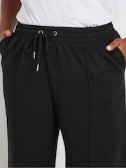 Yours Curve Black Wide Leg Joggers - Image 4 of 5