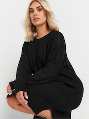 Yours Curve Black Tunic Jumper Dress - Image 4 of 5