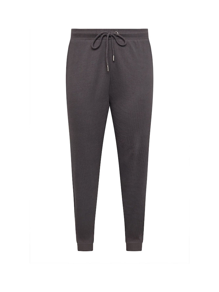 Gris - Pantalones de chándal de canalé de Yours Curve - Imagen 5 de 5 Gris - Pantalones de chándal de canalé de Yours Curve - Imagen 5 de 5