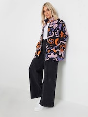 Yours Curve Black/White Fleece - Image 3 of 5