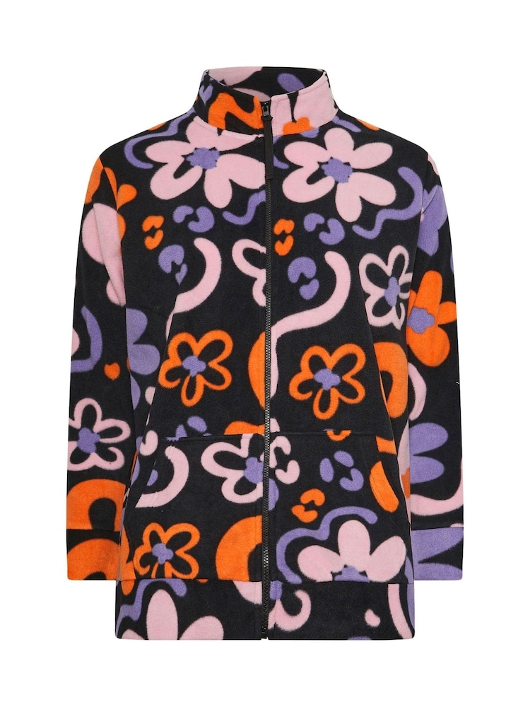 Yours Curve Black/White Fleece - Image 5 of 5