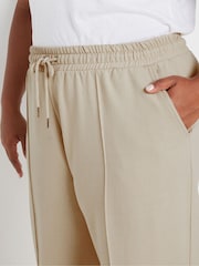 Yours Curve Brown Wide Leg Joggers - Image 4 of 5