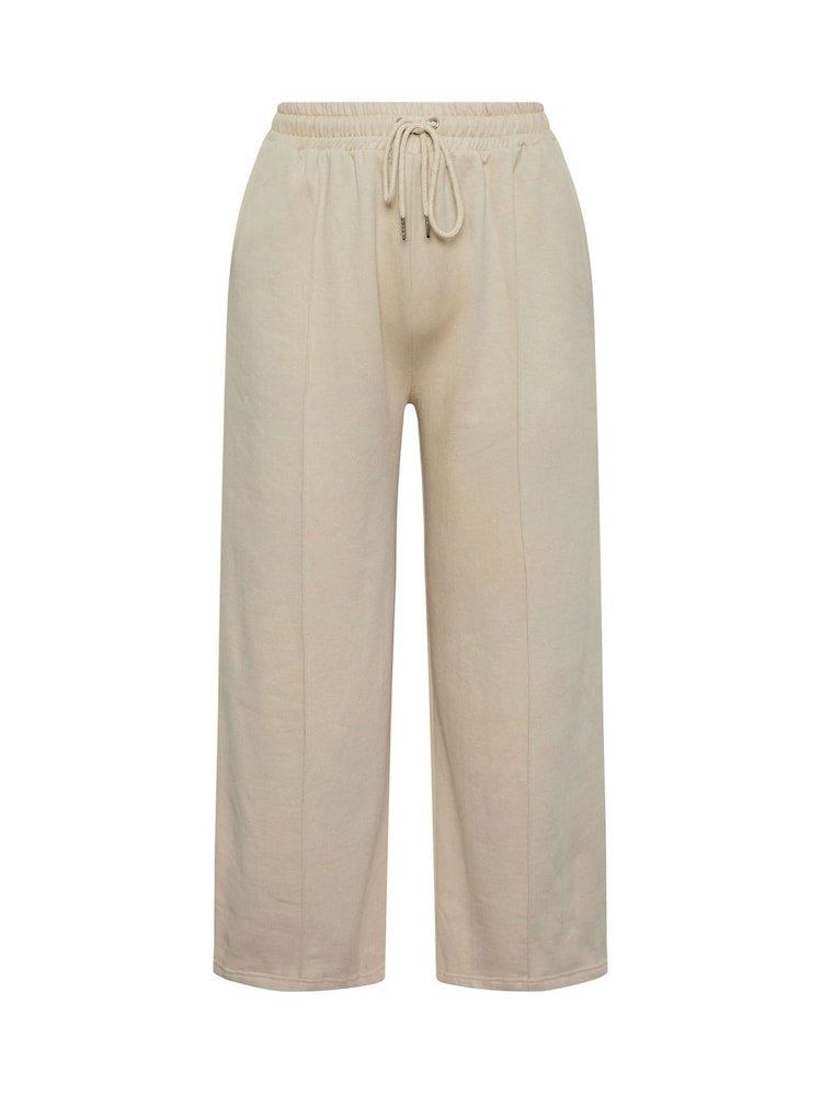 Yours Curve Brown Wide Leg Joggers - Image 5 of 5