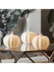 Lights4fun TruGlow® Bronze Ombre LED Pillar Candle Trio - Image 2 of 5
