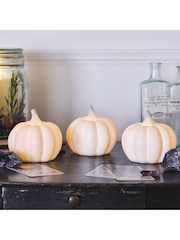 Lights4fun TruGlow® Bronze Ombre LED Pillar Candle Trio - Image 3 of 5