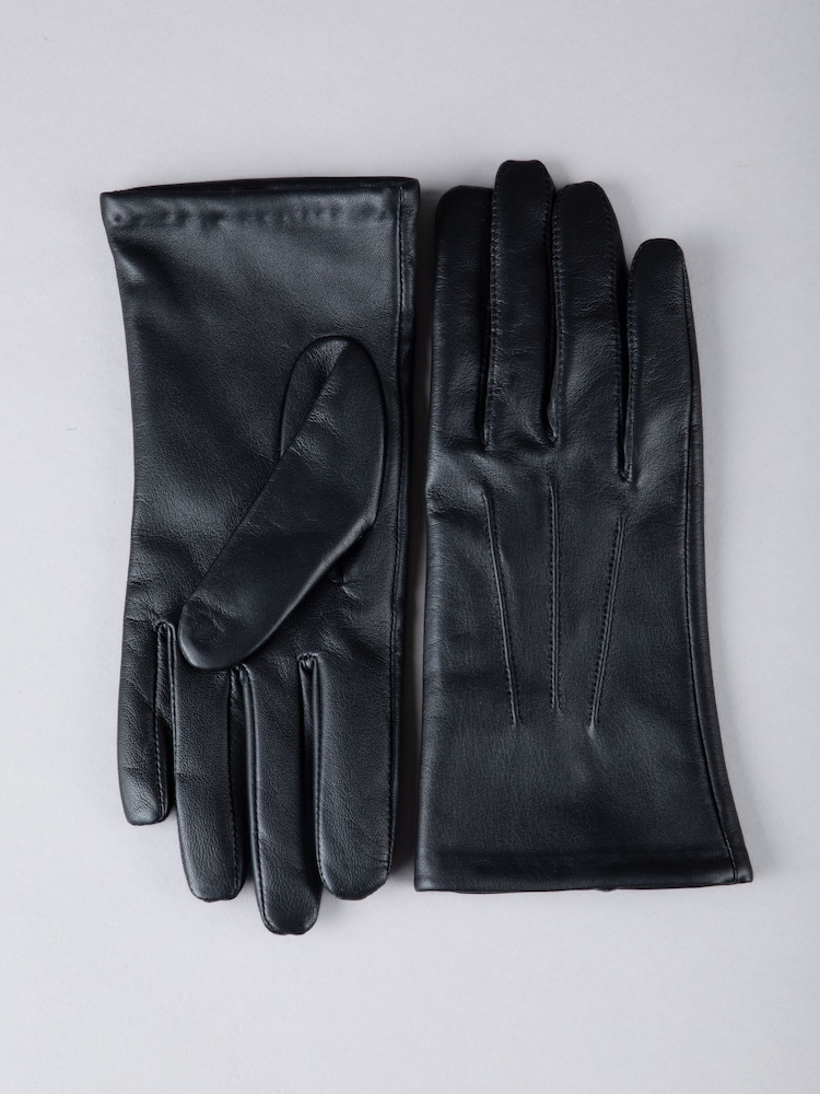 Lakeland Leather Black Blea Classic Gloves - Image 3 of 4