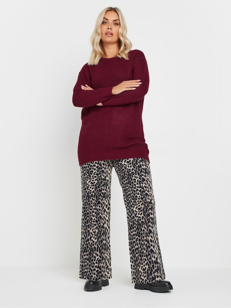Yours Curve Red Essential Jumper - Image 2 of 5