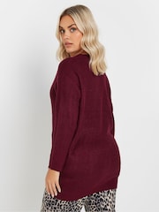 Yours Curve Red Essential Jumper - Image 3 of 5