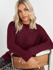 Yours Curve Red Essential Jumper - Image 4 of 5