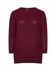 Yours Curve Red Essential Jumper - Image 5 of 5