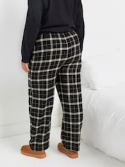 Yours Curve Black Check Pyjamas - Image 3 of 5