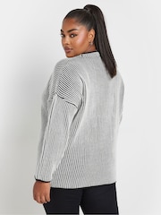 Yours Curve Black Limited Knitted Jumper - Image 4 of 6