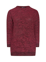 Yours Curve Red Twist Jumper - Image 5 of 5