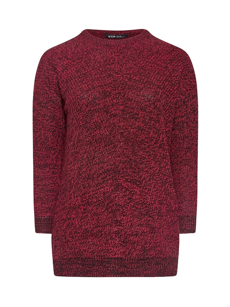 Yours Curve Red Twist Jumper - Image 5 of 5