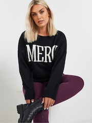 Yours Curve Purple Ribbed Leggings - Image 4 of 5