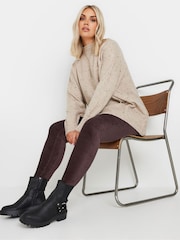Yours Curve Brown Chocolate Corduroy Leggings - Image 3 of 5