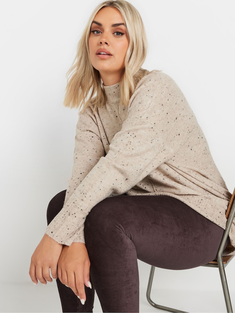 Yours Curve Brown Chocolate Corduroy Leggings - Image 4 of 5