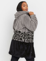 Yours Curve Grey Colour Block Jacket - Image 4 of 6