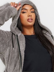 Yours Curve Grey Colour Block Jacket - Image 5 of 6