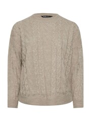Yours Curve Natural Cable Knitted Jumper - Image 6 of 6