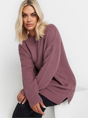 Yours Curve Pink Drop Shoulder Jumper - Image 4 of 5