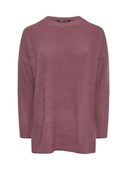 Yours Curve Pink Drop Shoulder Jumper - Image 5 of 5