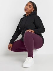 Yours Curve Black Ribbed Leggings 2 Pack - Image 2 of 6