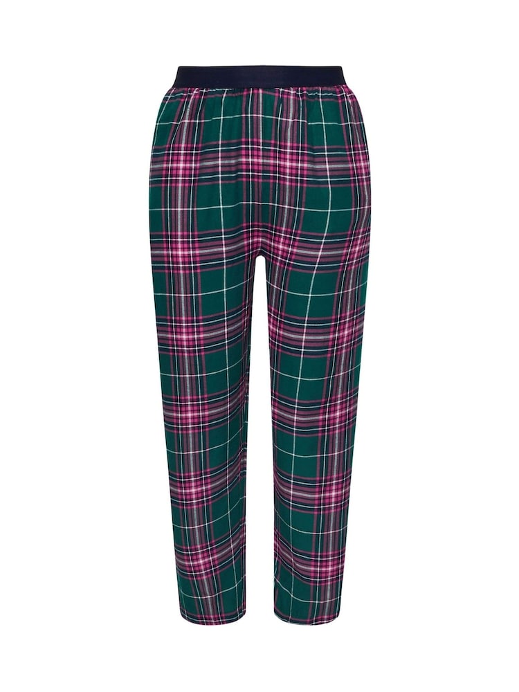 Yours Curve Pink Check Pyjamas - Image 6 of 6