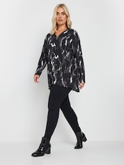 Yours Curve Grey Textured  Shirt - Image 2 of 5