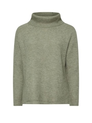 Yours Curve Green Roll Neck Knitted Jumper - Image 5 of 5