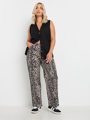 Yours Curve Black Knitted Button Vest - Image 2 of 6