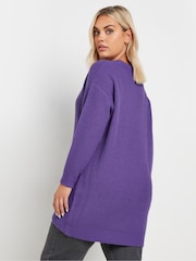 Yours Curve Purple Essential Jumper - Image 3 of 6