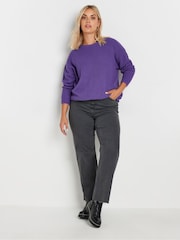 Yours Curve Purple Essential Jumper - Image 5 of 6