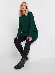Yours Curve Green Long Sleeve Jumper - Image 3 of 5