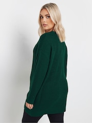 Yours Curve Green Long Sleeve Jumper - Image 4 of 5