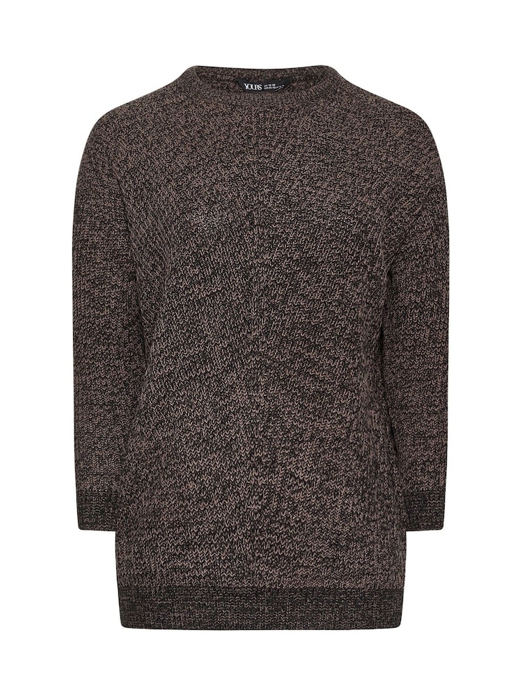 Yours Curve Brown Twist Jumper - Image 5 of 5