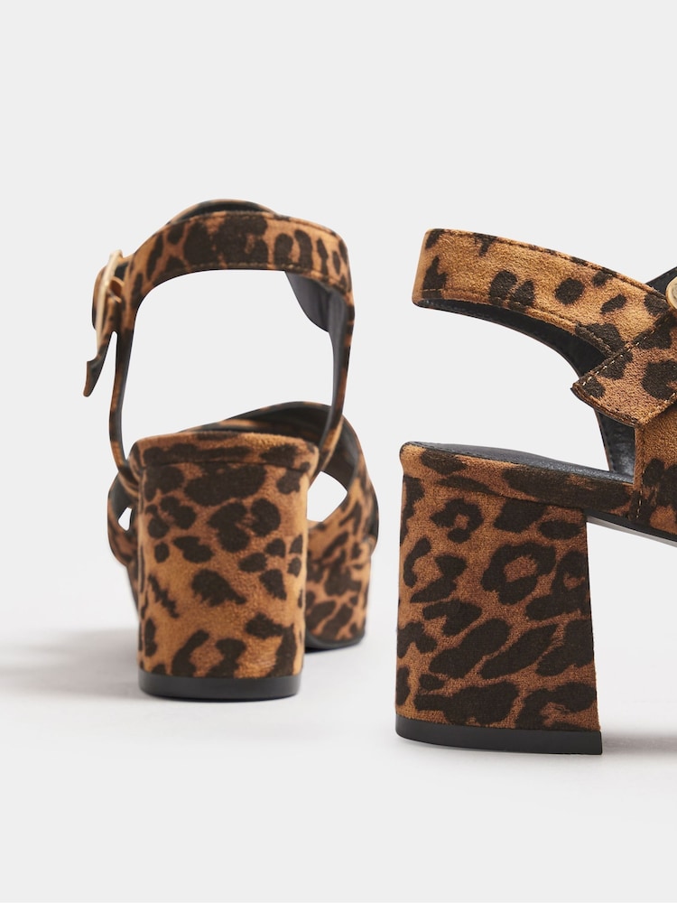 Yours Curve posebno široki čevlji s peto in leopardjim potiskom - Slika 5 iz 5 Yours Curve posebno široki čevlji s peto in leopardjim potiskom - Slika 5 iz 5