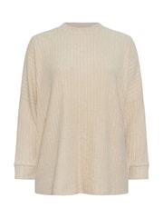 Yours Curve Natural Ribbed Soft Touch Jumper - Image 5 of 5
