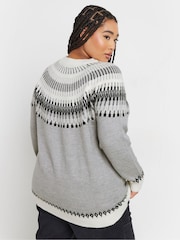 Yours Curve Black Fairsle Jumper - Image 4 of 5