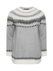 Yours Curve Black Fairsle Jumper - Image 5 of 5