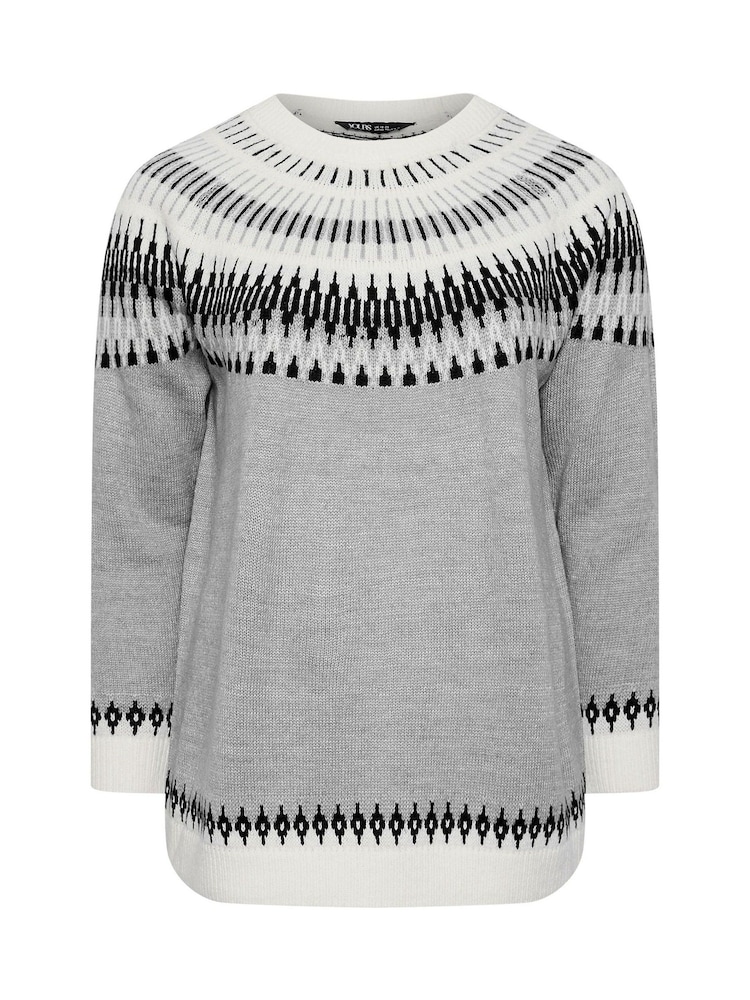 Yours Curve Black Fairsle Jumper - Image 5 of 5