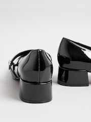 Yours Curve Mary Jane Extra širok kroj Patent Block čevlji z visoko peto - Slika 4 iz 5