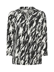Yours Curve Black Textured Jersey Shirt - Image 5 of 5