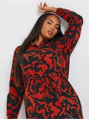 Yours Curve Black Utility Tunic Shirt - Image 4 of 5