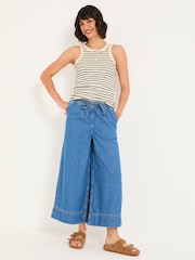 FatFace Wide Leg 100% Cotton Culottes - Imagen 3 de 6
