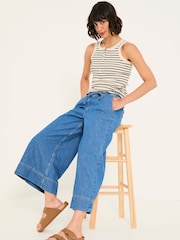 FatFace Wide Leg 100% Cotton Culottes - Imagen 5 de 6