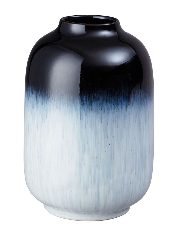 Denby Black Halo Small Barrel Vase - Image 2 of 4 Denby Black Halo Small Barrel Vase - Image 2 of 4
