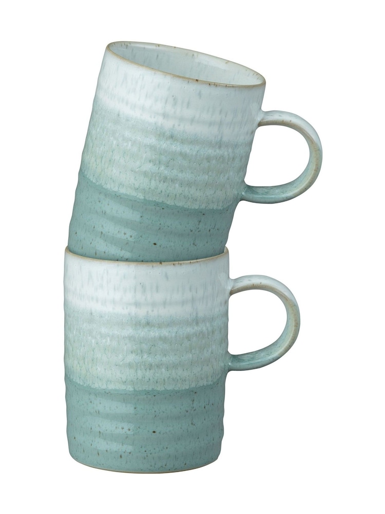 Denby Set of 2 Green Kiln Mugs - Image 2 of 5