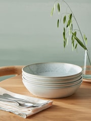 Denby Set of 4 Green Kiln Pasta Bowls - Image 1 of 5