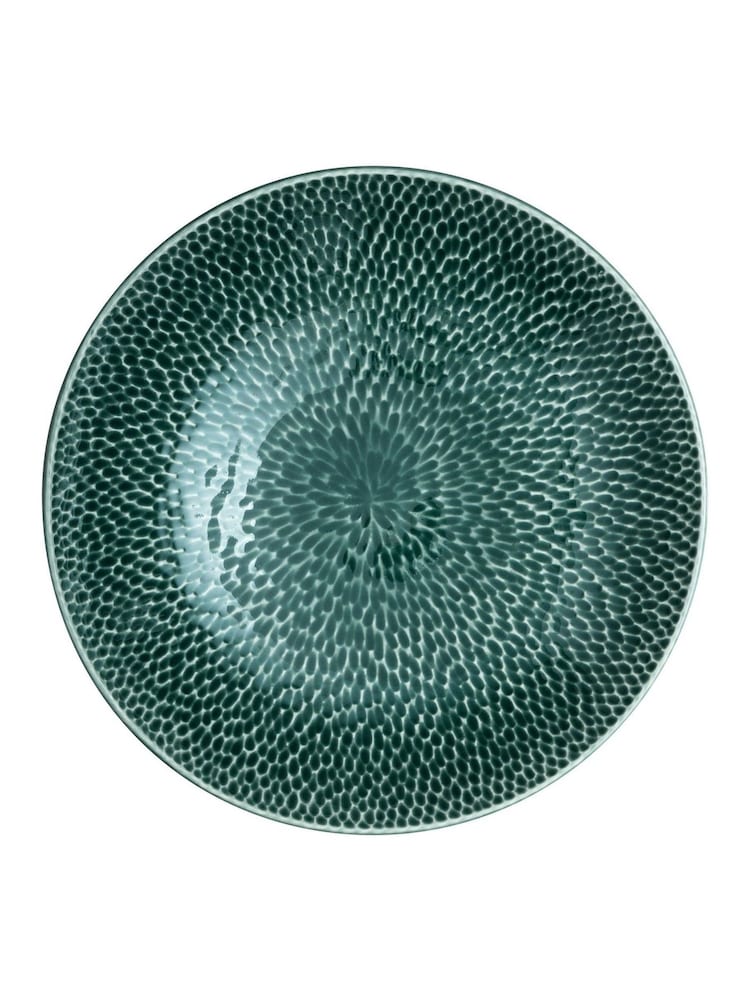 Denby Set of 4 Green Carve Pasta Bowls - Image 3 of 3